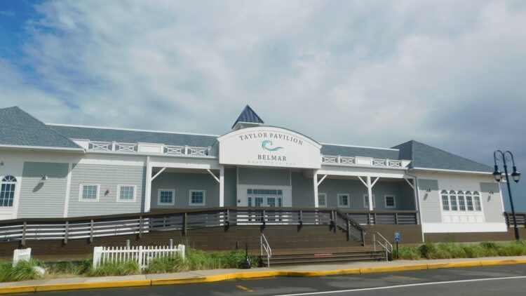 Street view photo of Taylor Pavilion in Belmar, showcasing its iconic structure and community significance.